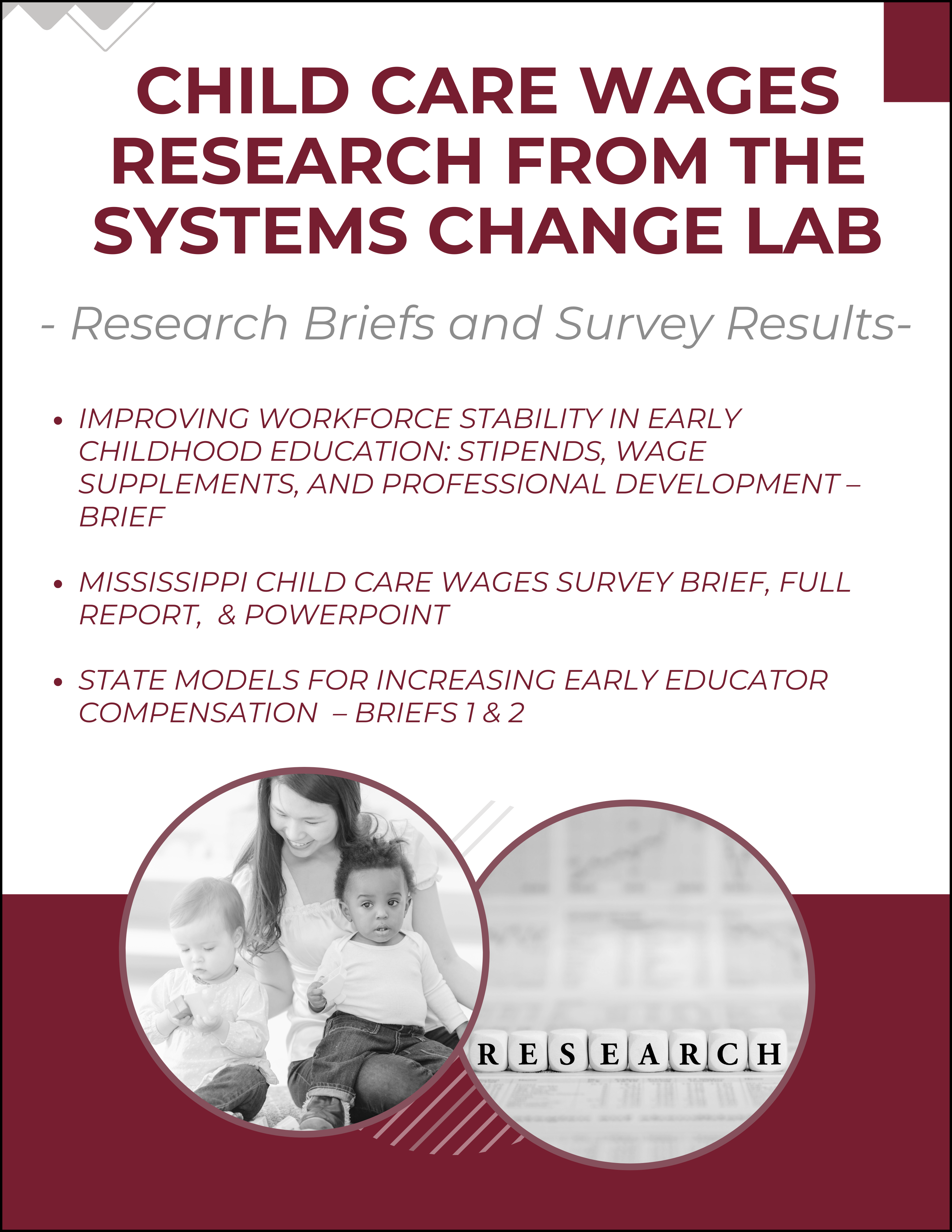 Child Care Wages Research Header