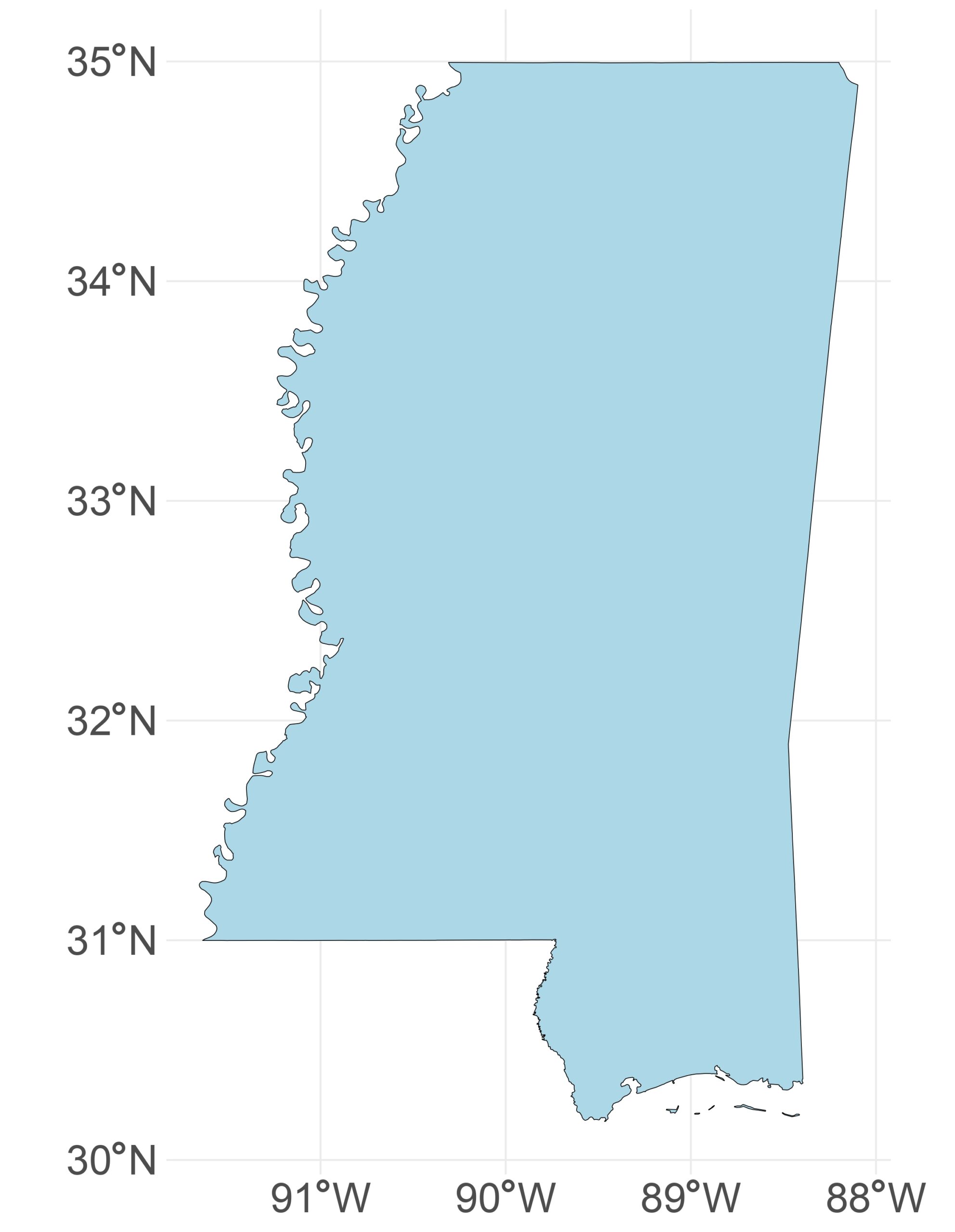 Outline of Mississippi