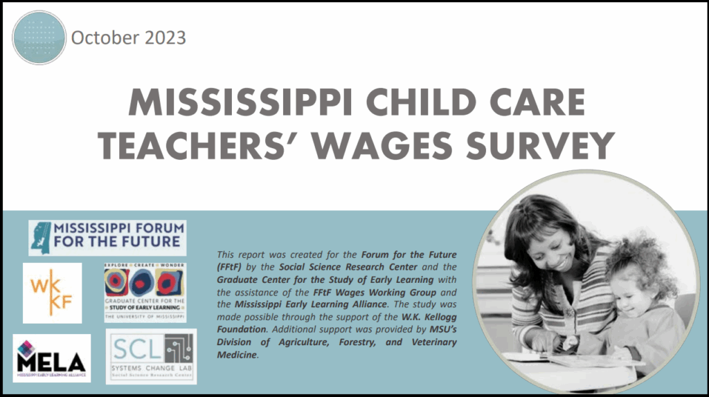 Cover sheet for Power Point. Picture of teacher with small child.